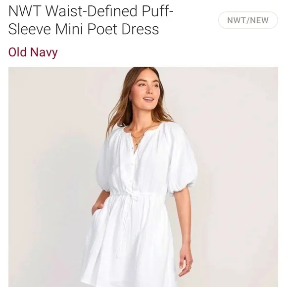 old navy white cotton dress Old Navy White Cotton Eyelet Dress Size XL